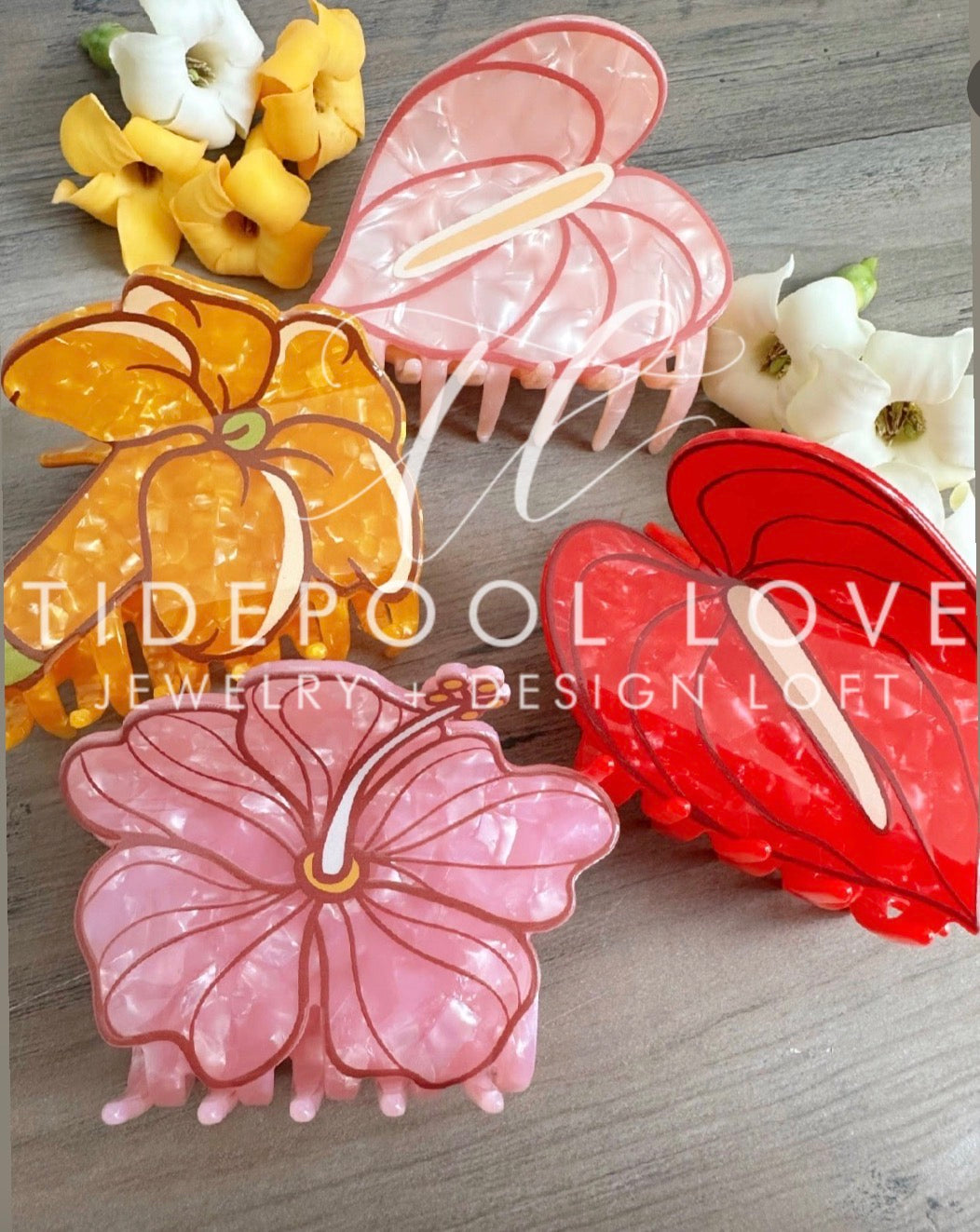Pua (Flower) Hair Clips (set of 4) – tidepoollove