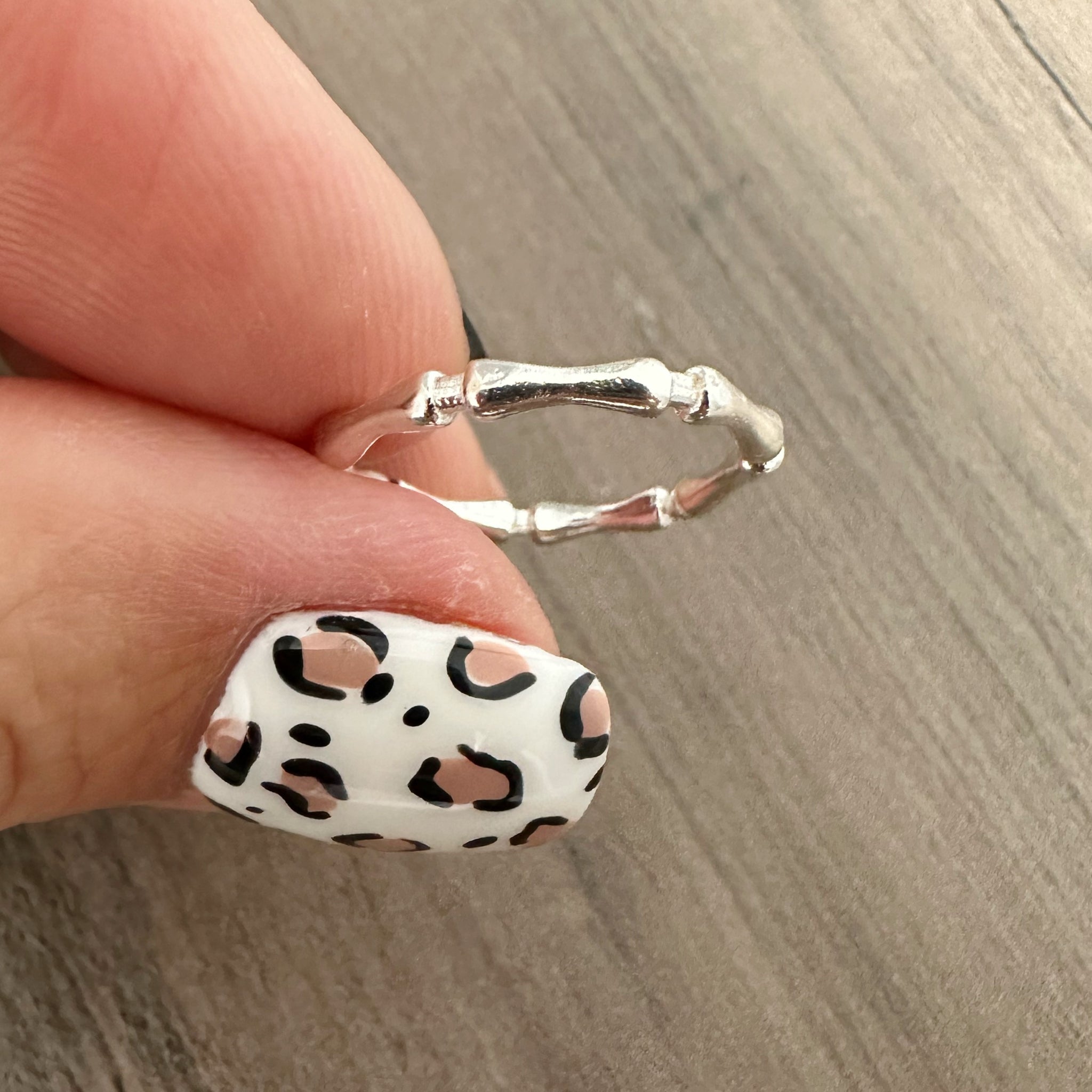 lucky bamboo nails Minimalist Skinny Bamboo Ring (Sterling Silver) – tidepoollove